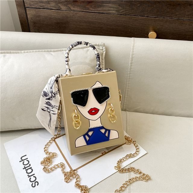 Print Crossbody Bag Face