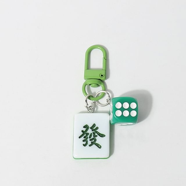 Mahjong Bag Charm Keyring