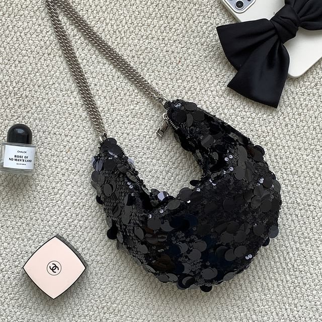 Strap Hobo Bag Chain Sequin