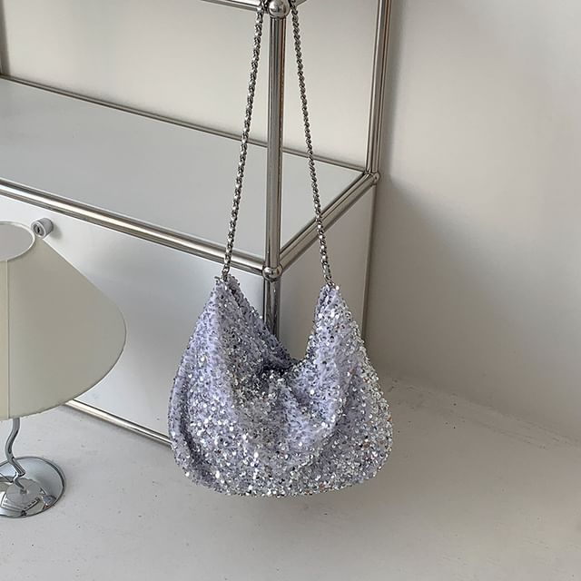 Crossbody Strap Chain Bag Sequin