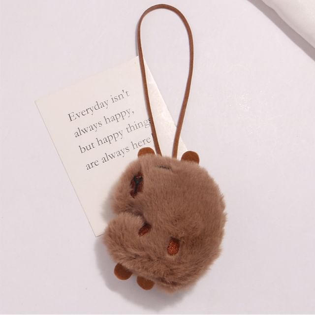 Capybara Chenille Bag Charm