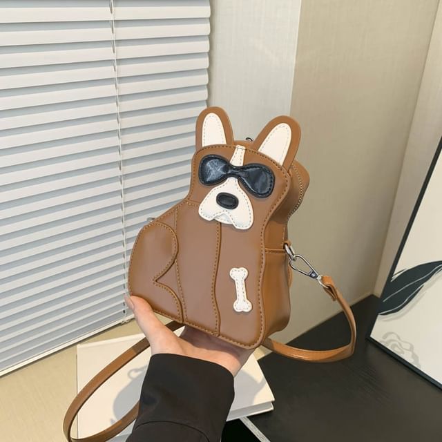 Crossbody Bag Leather Dog Faux