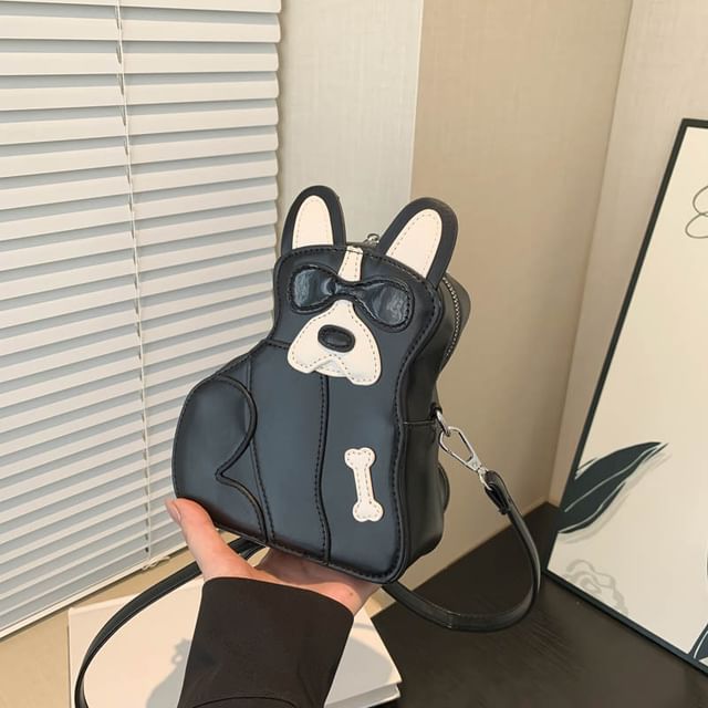 Crossbody Bag Leather Dog Faux