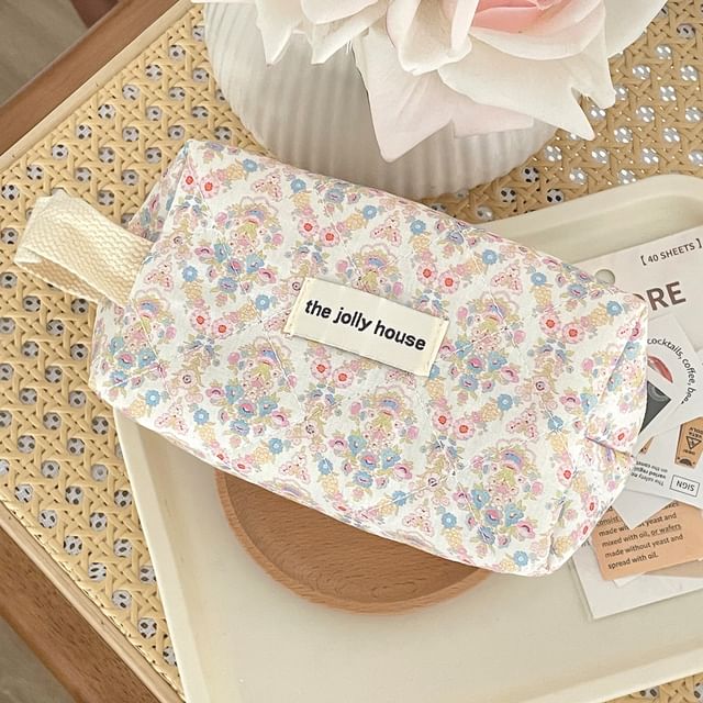 Print Fabric Makeup Bag / Pouch / Toiletry Bag