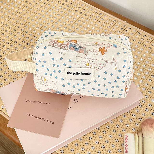 Print Fabric Makeup Bag / Pouch / Toiletry Bag