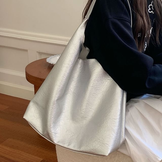 Faux Tote Bag Leather