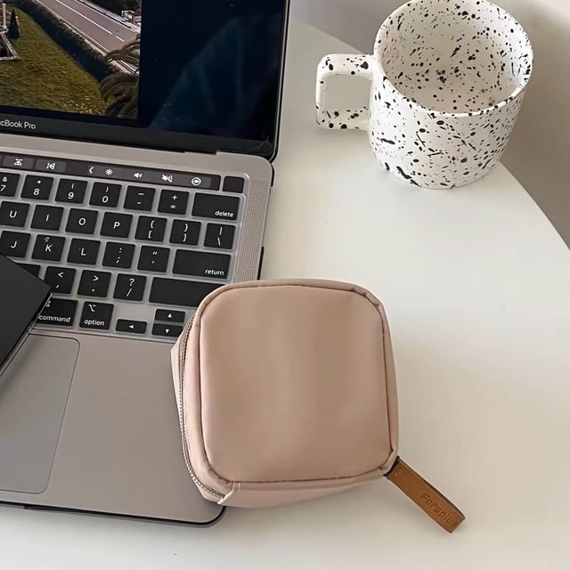 Plain Nylon Mini Makeup Bag