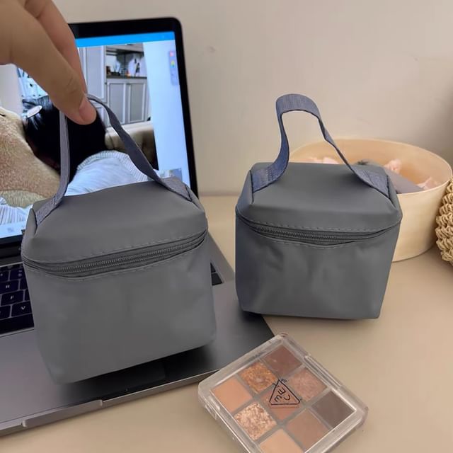 Plain Nylon Mini Makeup Bag