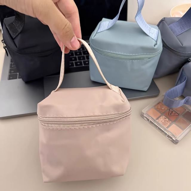 Plain Nylon Mini Makeup Bag