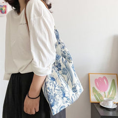 Tote Canvas Print Bag Floral