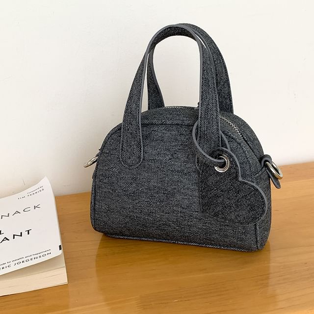 Bag + Bowler Denim Charm Set: