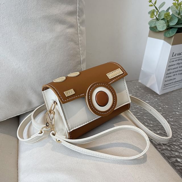 Block Color Flap Camera Bag Crossbody