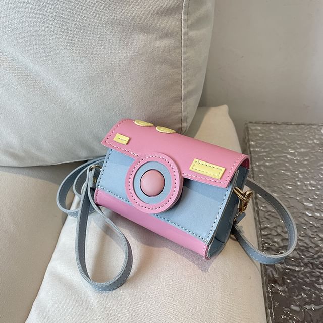 Block Color Flap Camera Bag Crossbody