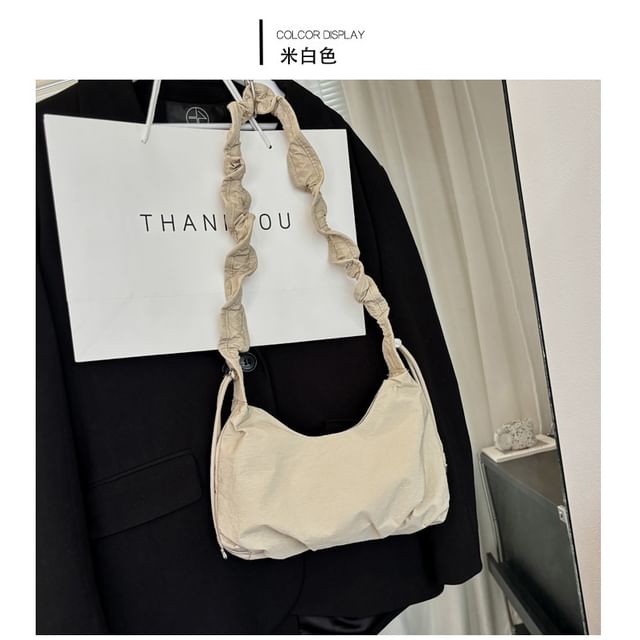Strap Bag Ruched Plain Crossbody