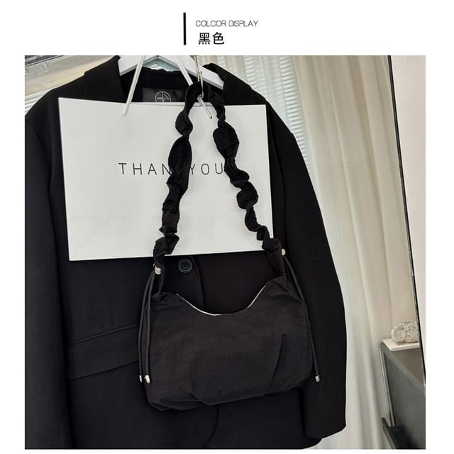 Strap Bag Ruched Plain Crossbody