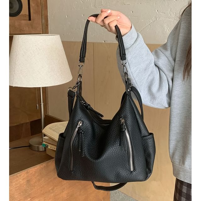 Leather Shoulder Faux Bag Tassel