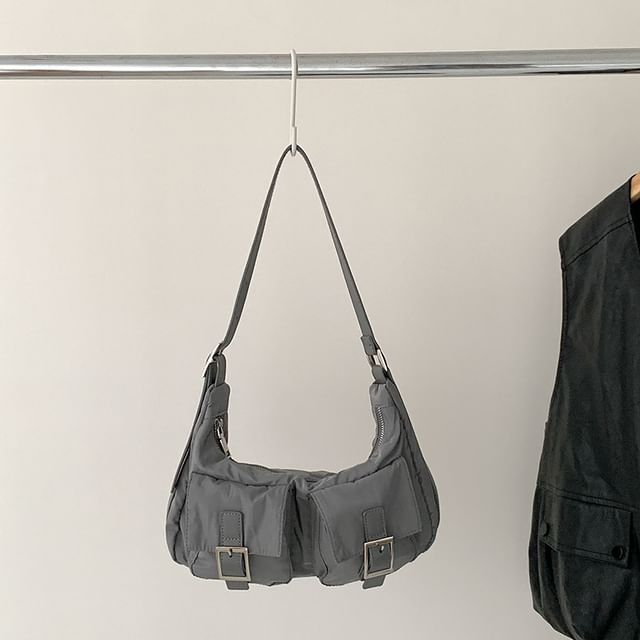 Shoulder Buckled Bag Multi-Pocket