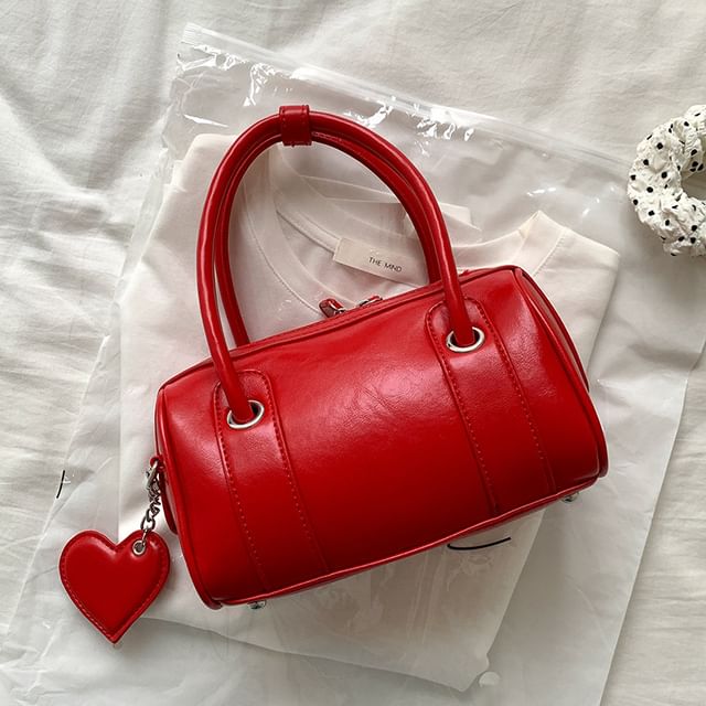 Faux Bag Boston Leather