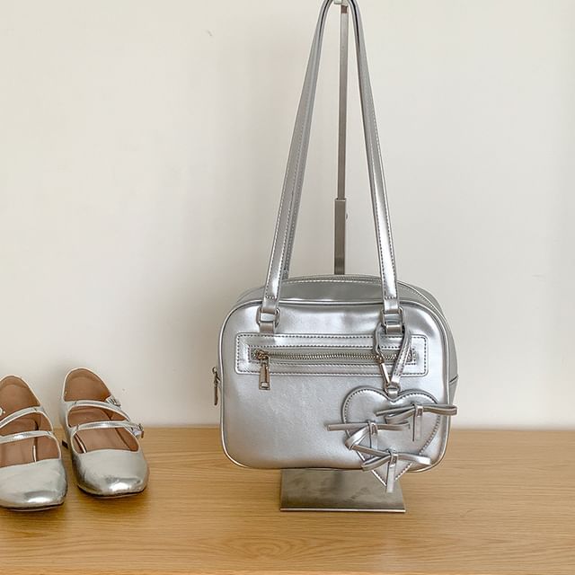 Multi-Pocket Bag Faux Tote Leather