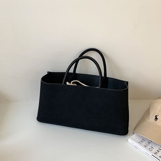 Tote Bag Suede Faux