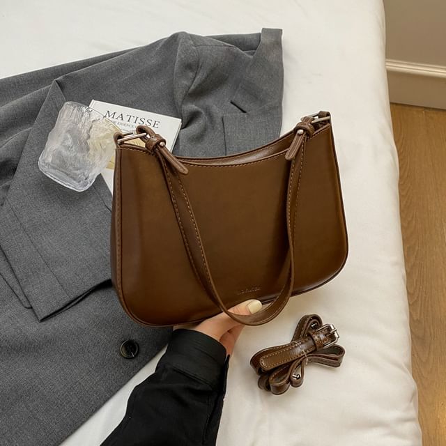 Shoulder Leather Faux Bag