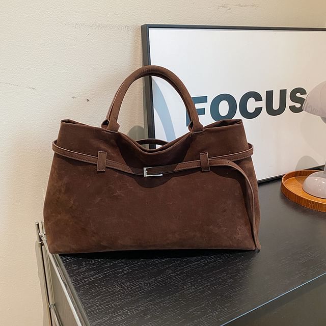 Bag Suede Tote Faux