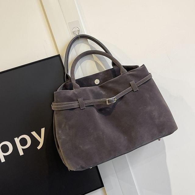 Bag Suede Tote Faux