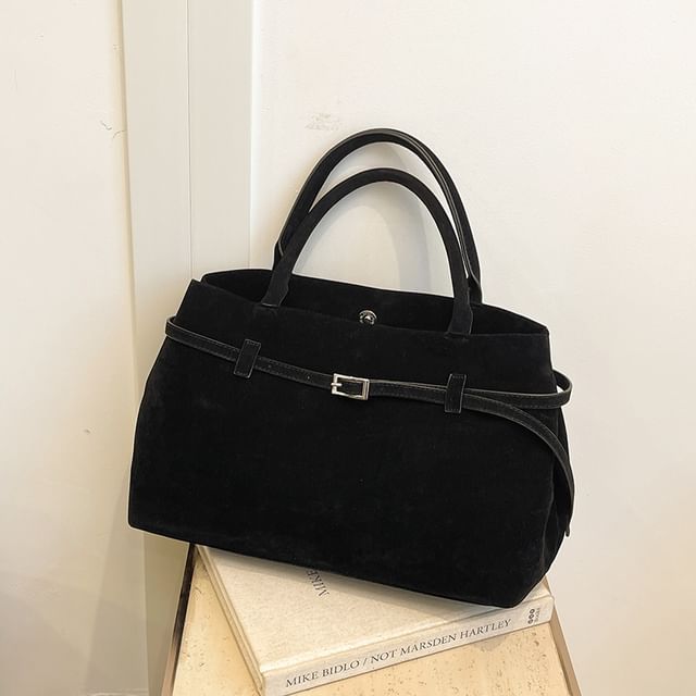 Bag Suede Tote Faux