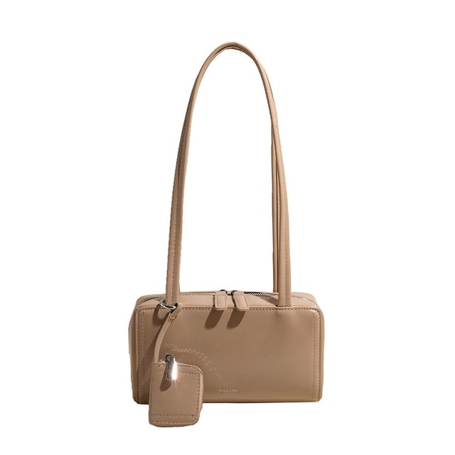 Faux Leather Shoulder Bag Box