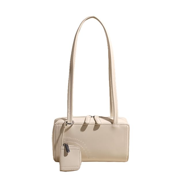 Faux Leather Shoulder Bag Box