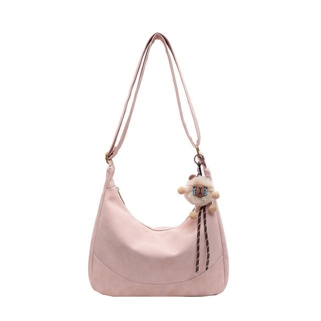 Shoulder Faux Leather Bag Plain