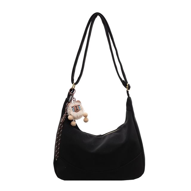 Shoulder Faux Leather Bag Plain