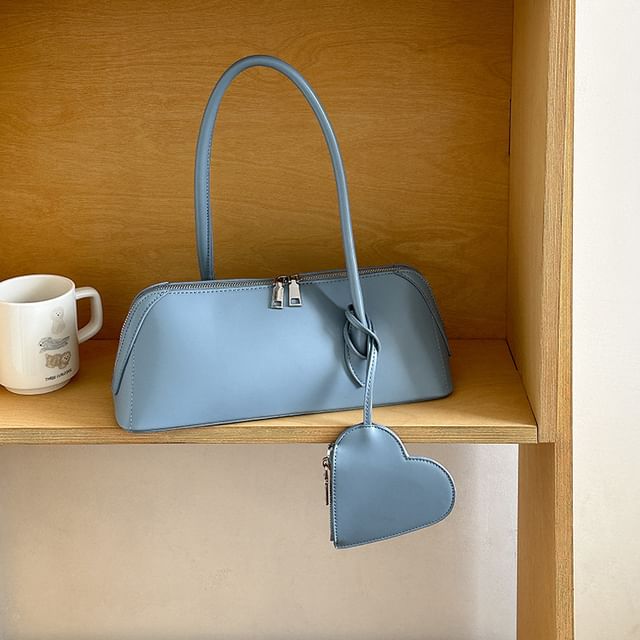 Faux Heart + Bag Shoulder Coin Purse Leather