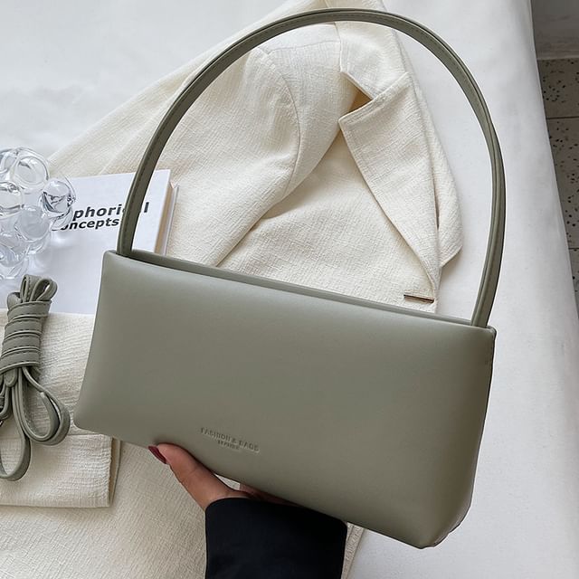 Leather Shoulder Bag Faux