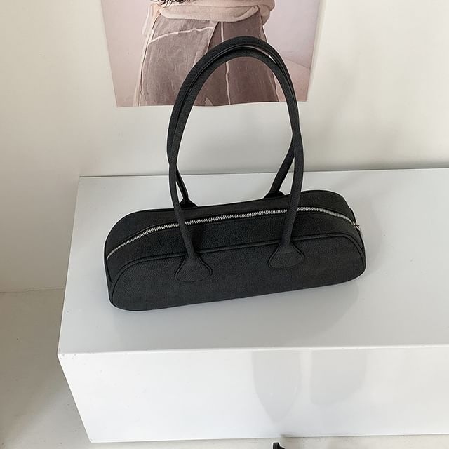 Leather Bag Plain Shoulder Faux
