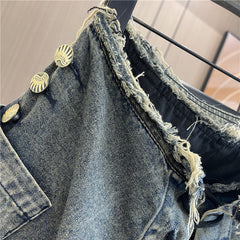 Y2K Uglycore Fashion Denim Aesthetic Lace Up Mini Skirt