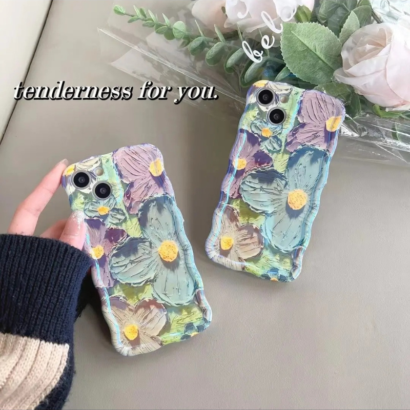 Brilliant Oil Painting Flower Phone case