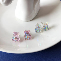 Creative Candy-colored Bear Earrings