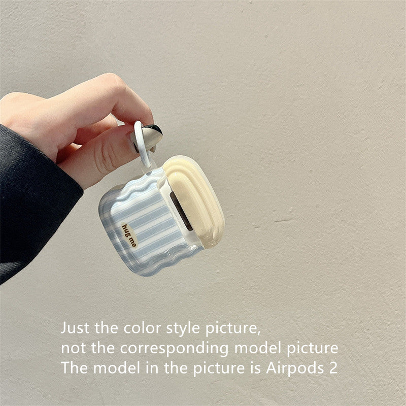 Fresh Blue Stripes Airpods Case