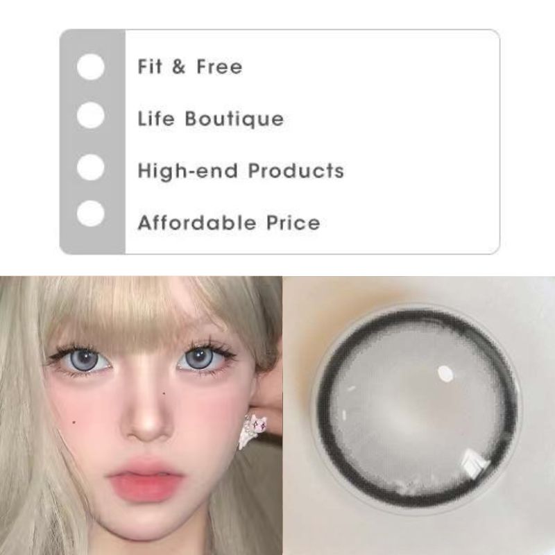 Bibab Gray Contact Lenses(12 months wear)