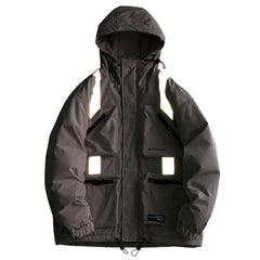 Multi-pocket Reflective Down Jacket