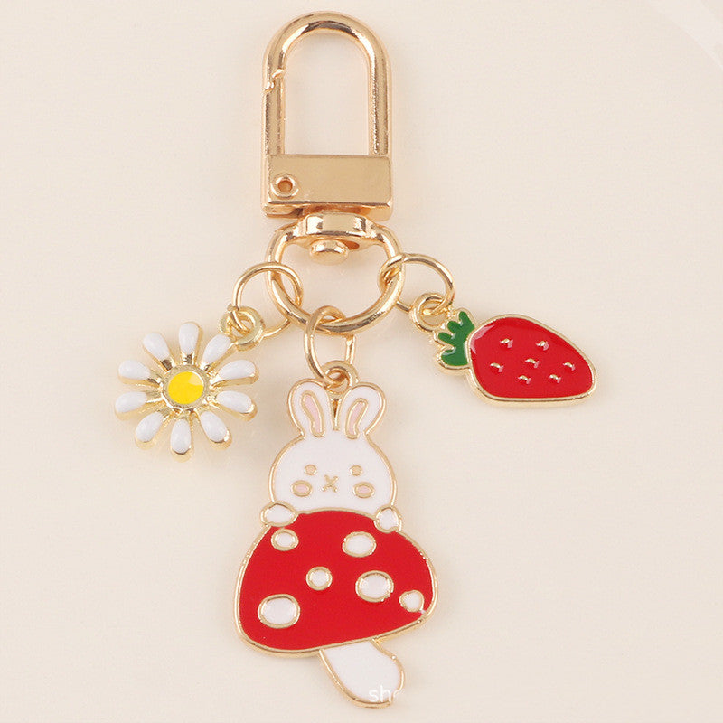 Cute Mushroom Rabbit keychain