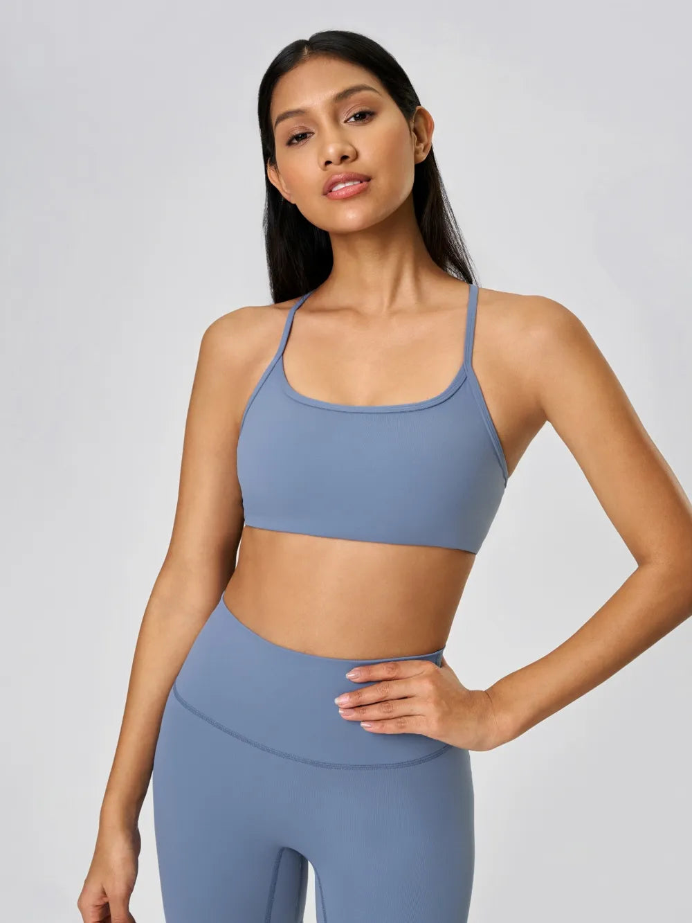 Crisscross Back Cami with Detachable Chest Pads