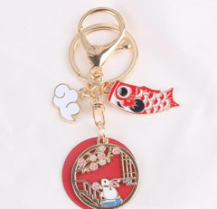 Chinese Style Couple Animals Keychain