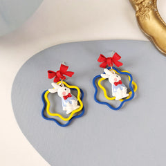 Kawaii Rabbit Bow Earrings