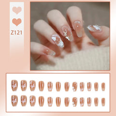 3D Butterfly Wearable Nails Finished Manicure