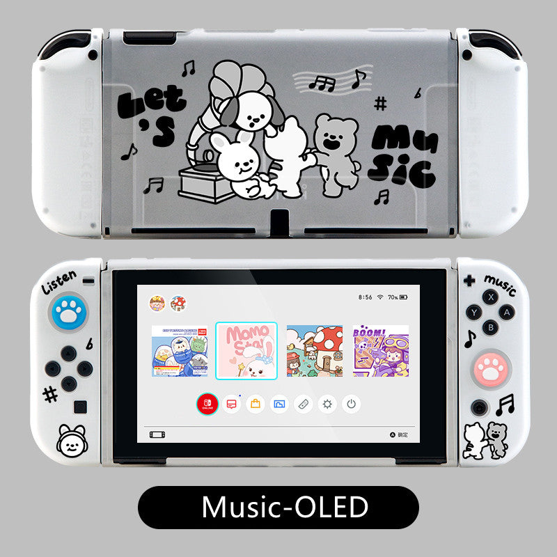 Transparent White Silicone Switch Case Collection