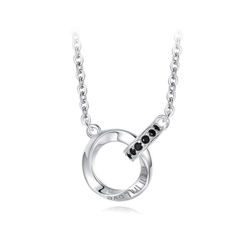 Mobius Ring Couple Necklace