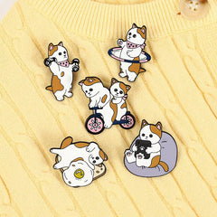 Fitness Kitten Pins