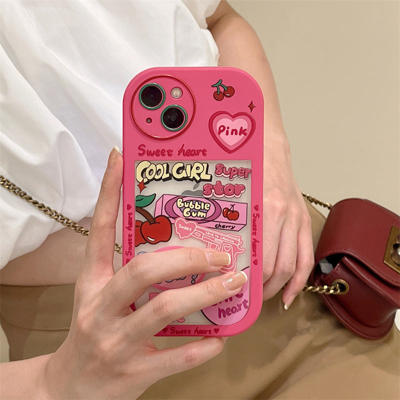 Pink Girl Love Graffiti Phone Case